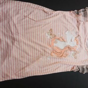 Kids pink unicorn nightgown